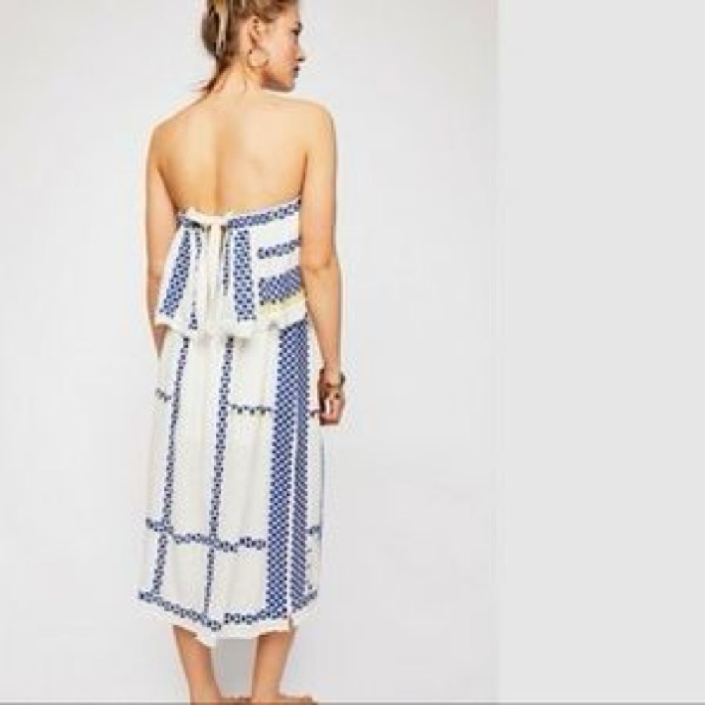 Free People Wild Romance Strapless‎ Midi Dress - Picture 3 of 8
